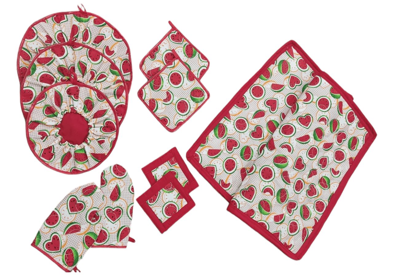 سرویس پارچه ای 10 تکه هندوانه ای|طهران شف