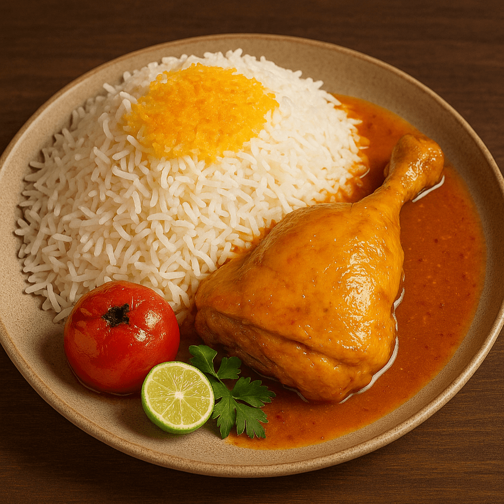 چلو مرغ درجه یک: طعم اصیل ایرانی